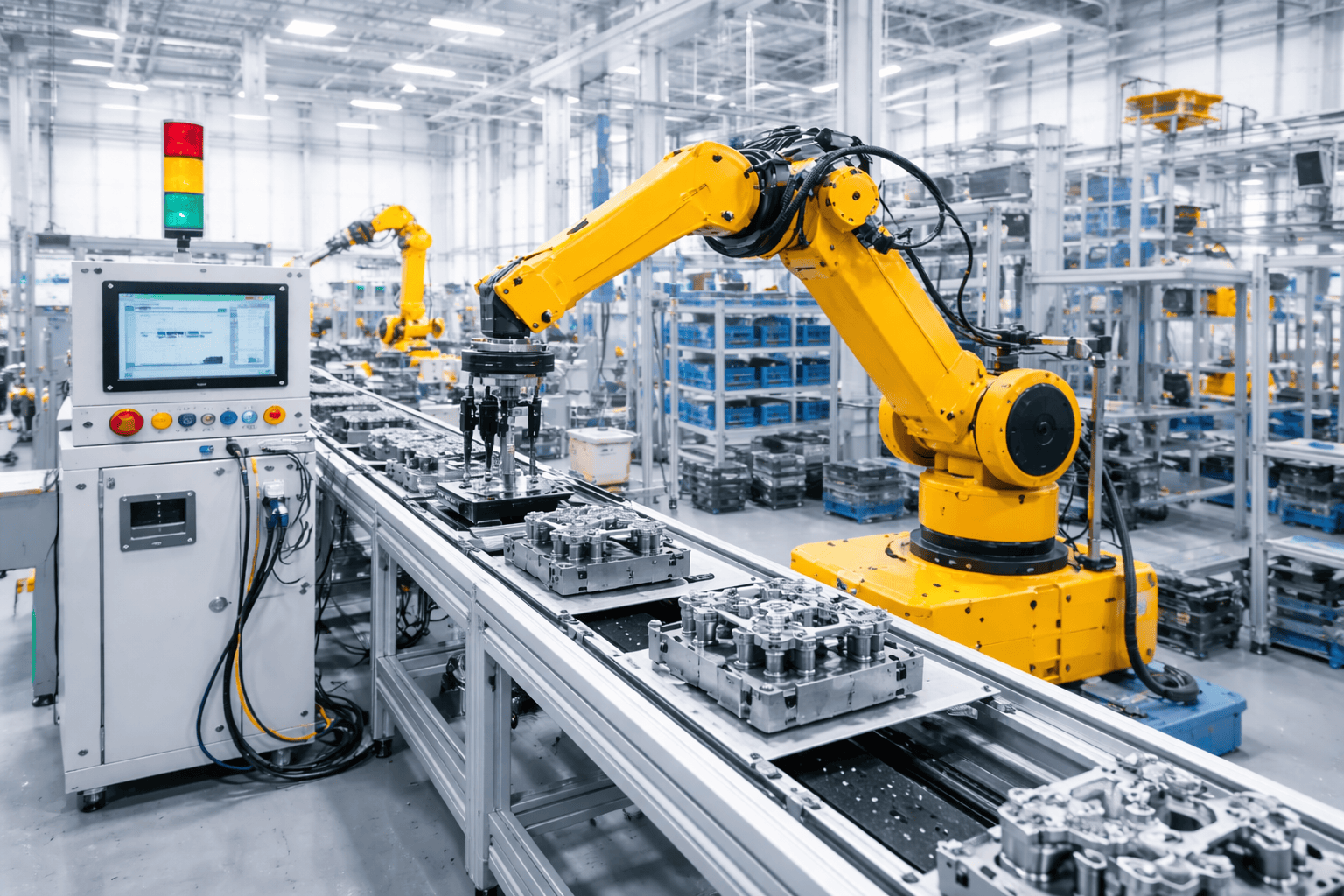 Harting connectors used in factory automation assembly lines