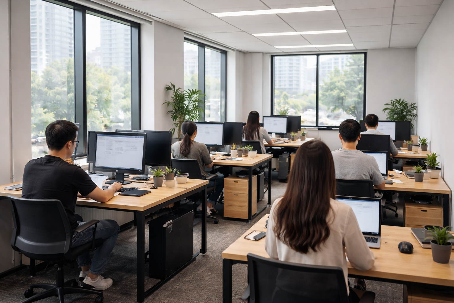 SX-Electronics main office and operations floor